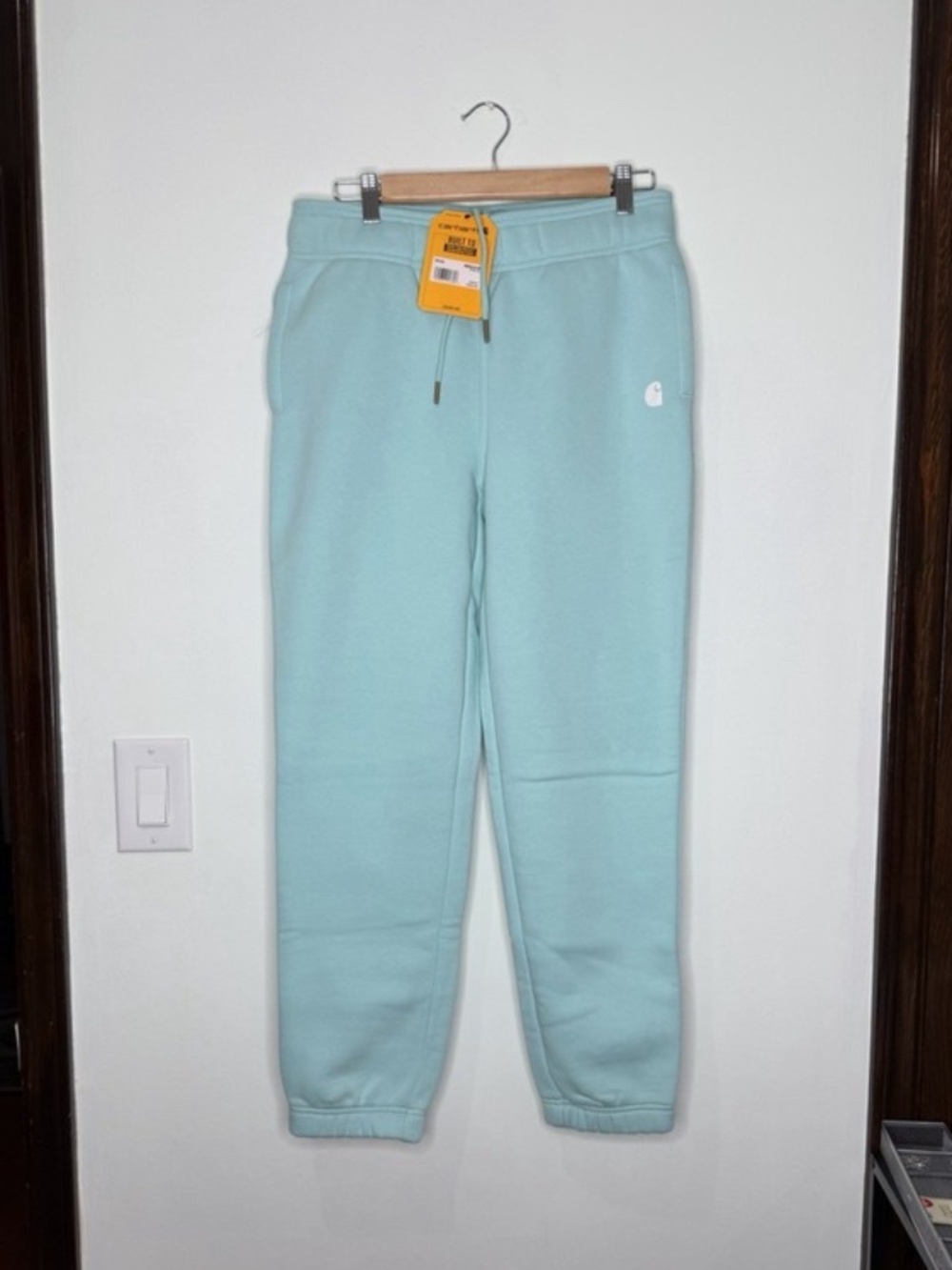 Carhartt Relaxed Fit Fleece Joggers Sweatpants Blue BN5510 Womens Small (4-6)